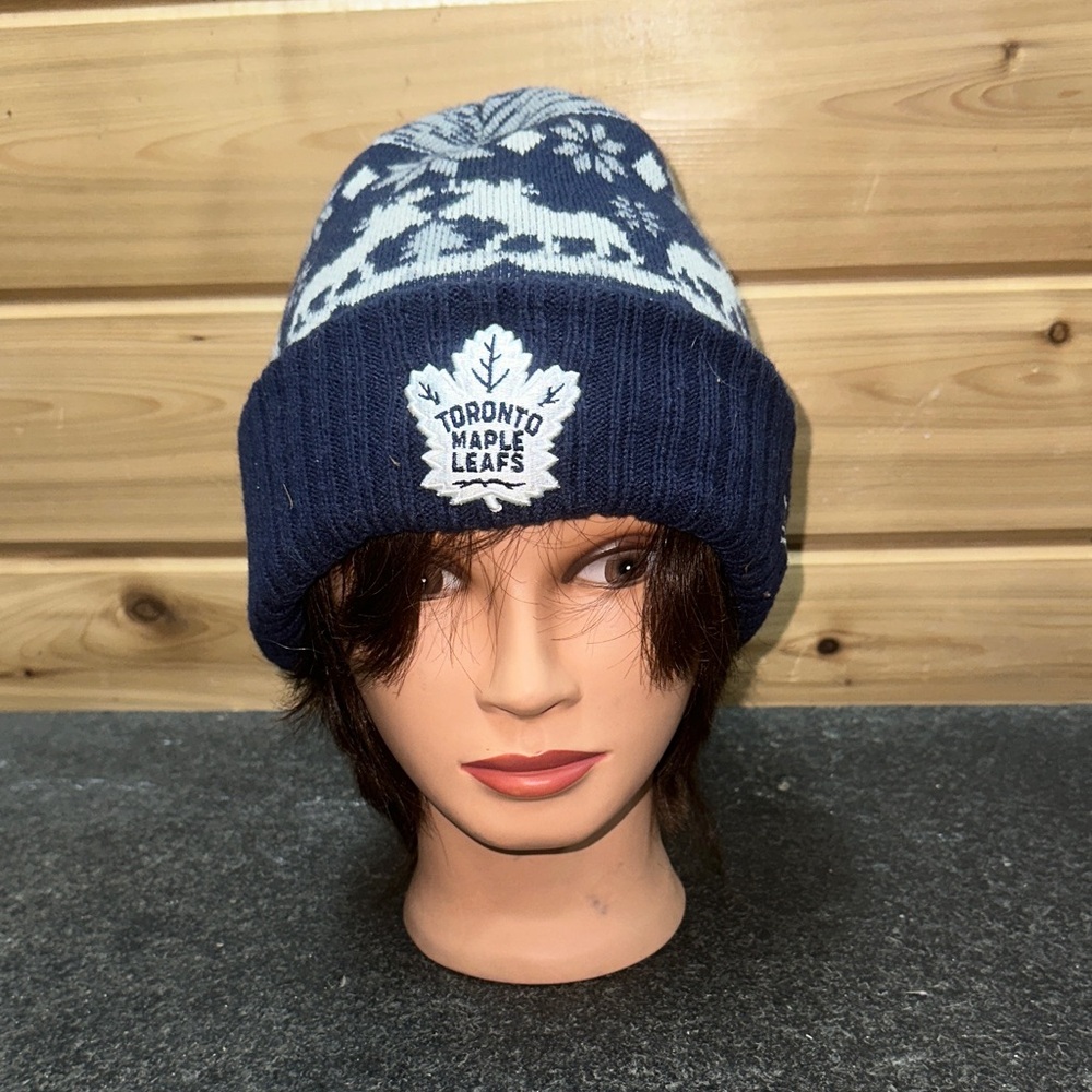New Era NHL Navy Knit Toronto Maple Leafs Beanie